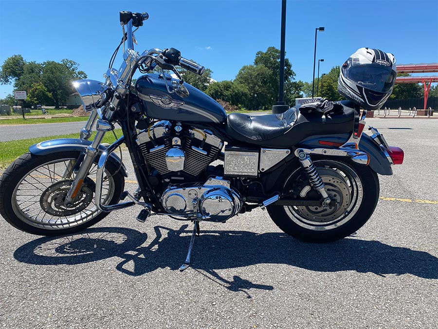 Par de ponteiras de escapamento com abafador Harley Davidson XL 1200