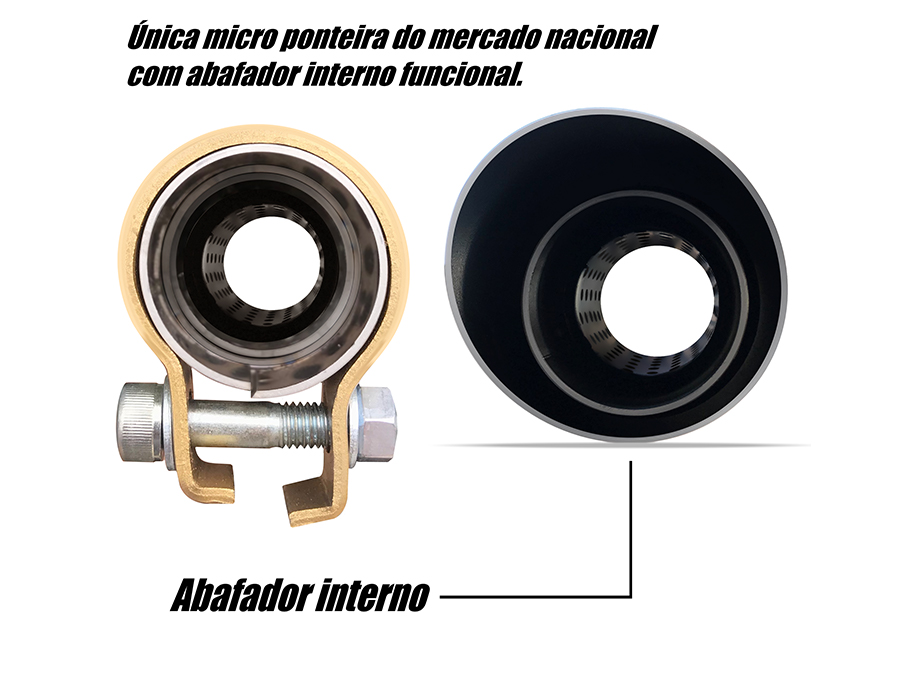 Coletor intermediário longo e ponteira inox com abafador Honda XRE 300