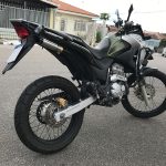 Coletor intermediário longo e ponteira inox com abafador Honda XRE 300