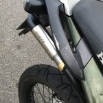 Coletor intermediário longo e ponteira inox com abafador Honda XRE 300