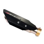 Ponteira de esacpamento inox com abafador e escudo Yamaha Xmax 250