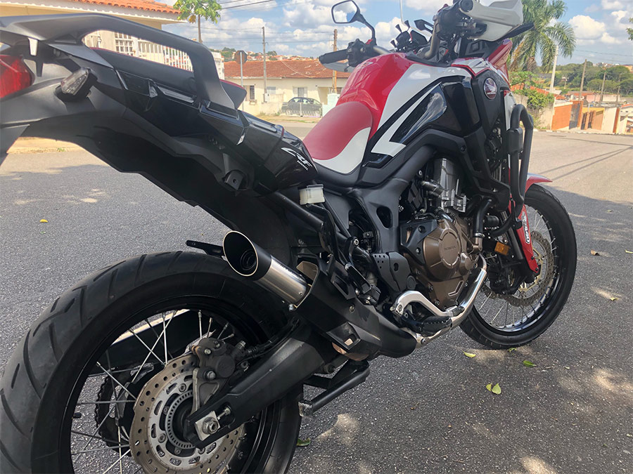 Ponteira de escapamento com abafador Honda Africa Twin CRF1000L