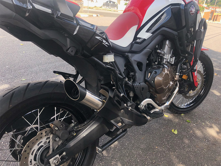 Ponteira de escapamento com abafador Honda Africa Twin CRF1000L