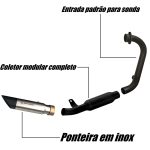 Escapamento com ponteira Dafra Apache RTR 200