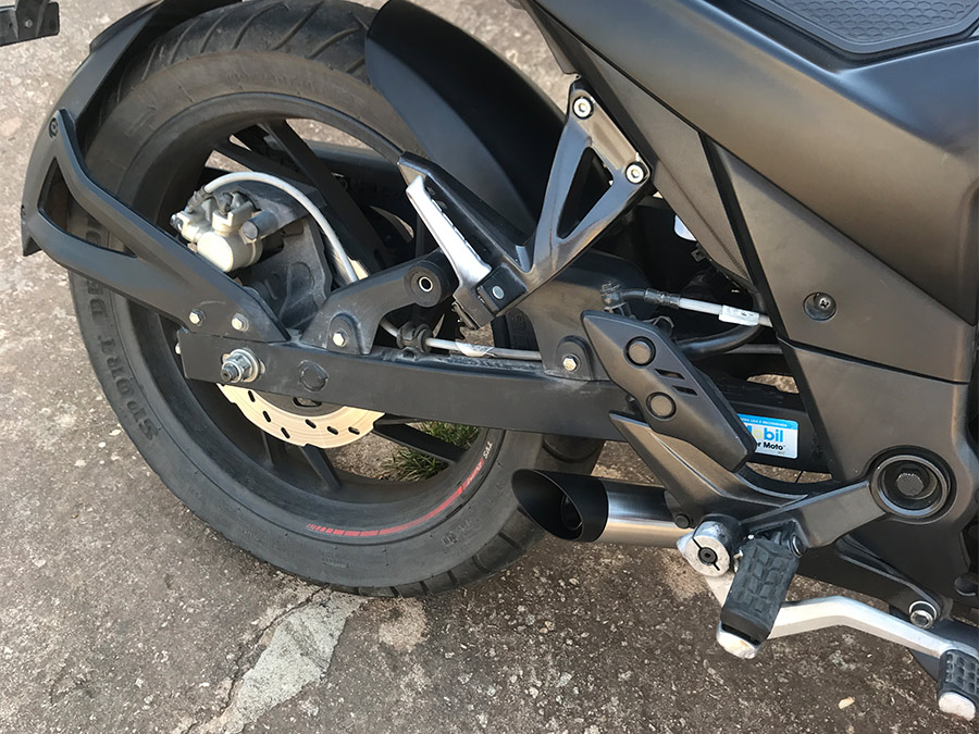 Escapamento com ponteira Dafra Apache RTR 200
