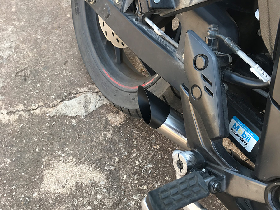 Escapamento com ponteira Dafra Apache RTR 200