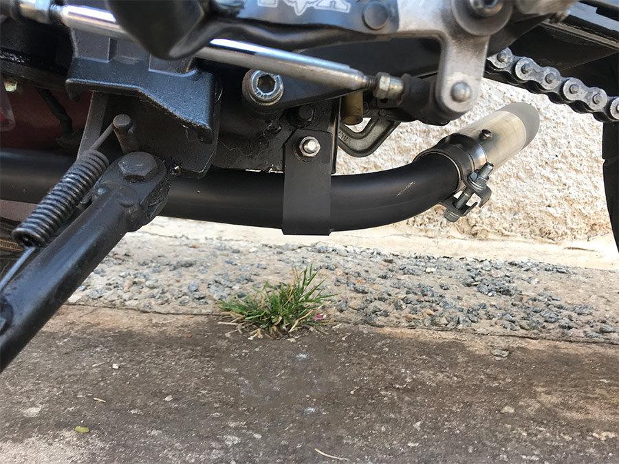 Escapamento com ponteira Dafra Apache RTR 200