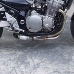 Ponteira de escapamento inox com abafador Suzuki Bandit 1200N carburada
