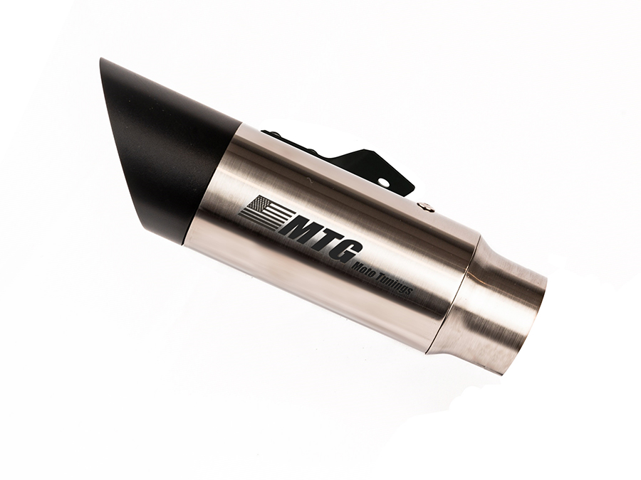 Ponteira de escapamento inox com abafador Suzuki Bandit 600N