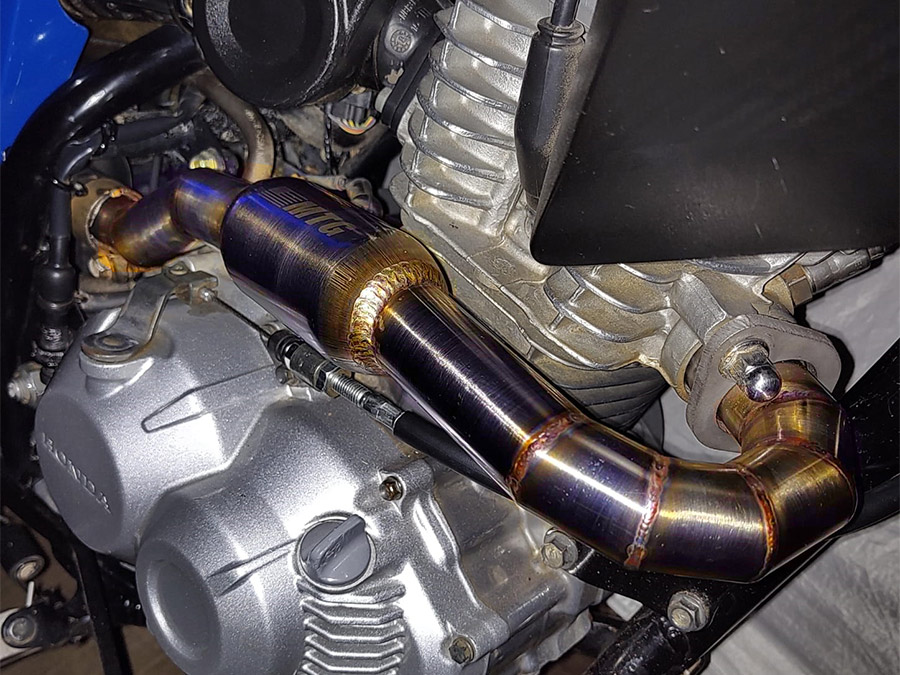 Curva coletora Honda inox Bros 160