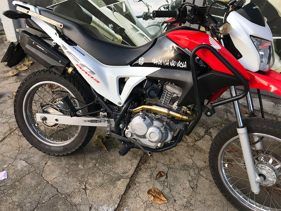 Curva coletora Honda inox Bros 160