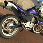 Ponteira de escapamento em inox com abafador Honda CB 300R