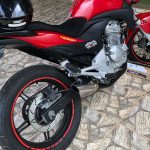 Ponteira de escapamento em inox com abafador Honda CB 300R