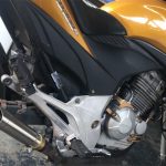Ponteira de escapamento em inox com abafador Honda CB 300R