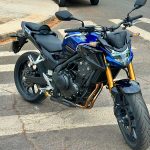 Ponteira de escapamento inox com abafador Honda CB 500F