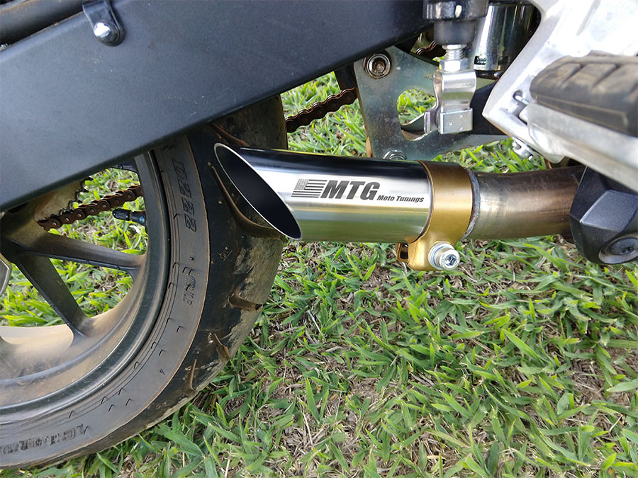 Ponteira de escapamento curta com abafador Honda CB 500F