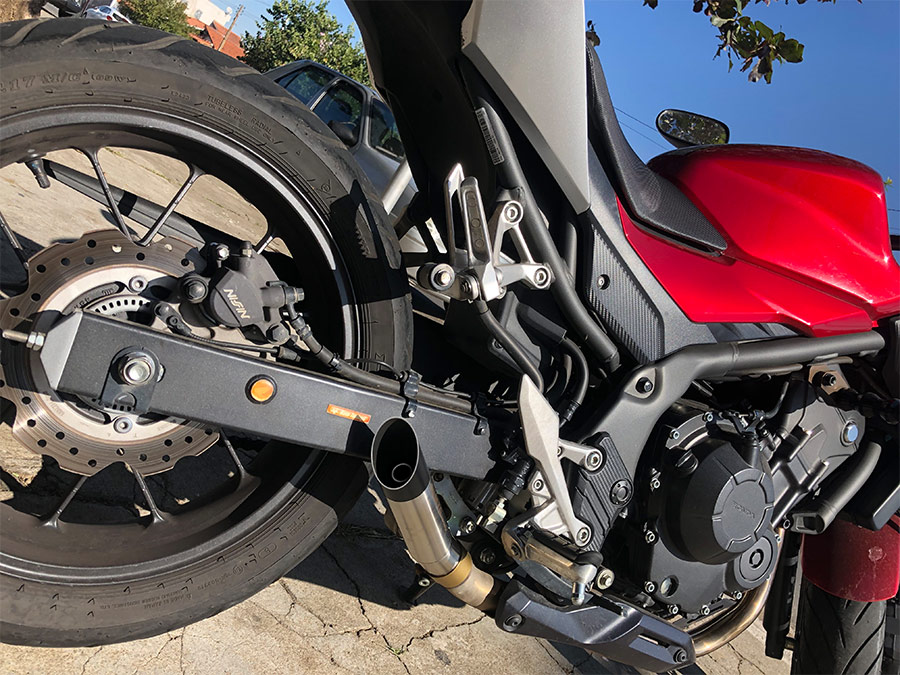 Ponteira de escapamento silenciosa com abafador Honda CB 500 F