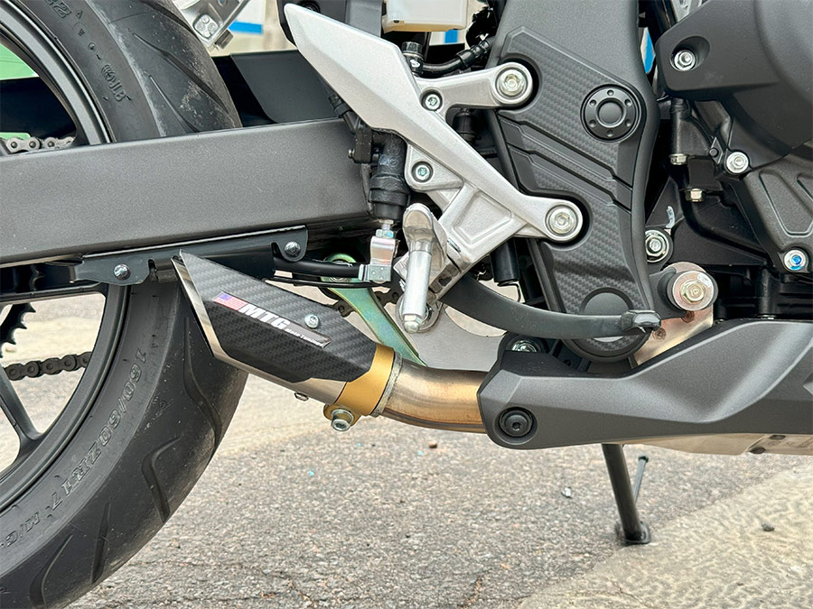 Ponteira de escapamento inox com abafador Honda CB 500X