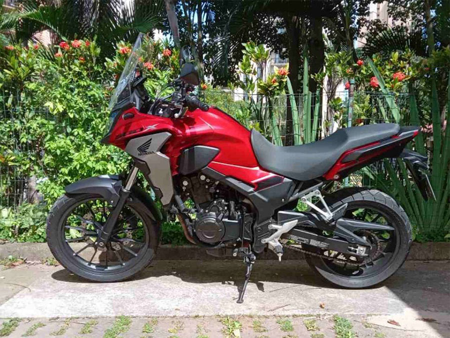 Ponteira de escapamento inox com abafador Honda CB 500X
