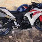 Ponteira de escapamento em inox com abafador Honda CBR 250