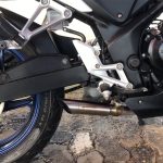 Ponteira de escapamento em inox com abafador Honda CBR 250