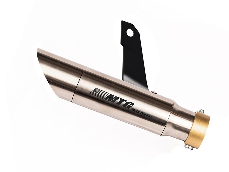 Ponteira de escapamento inox com abafador Royal Enfield Classic 500 bullet