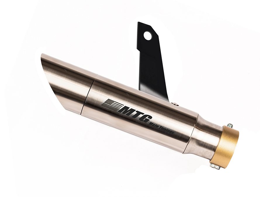 Ponteira de escapamento inox com abafador Royal Enfield Classic 500 Squadron Blue