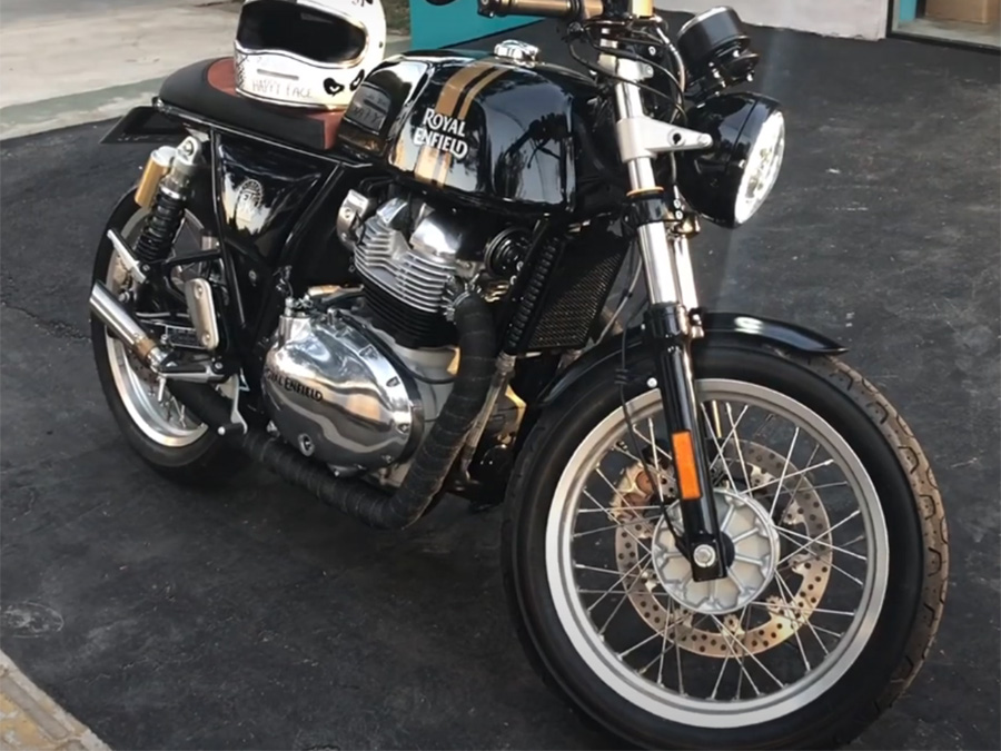 Par de ponteiras de escapamento Standard Lacradas com abafador Royal Enfield Continental GT 650