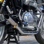 Par de ponteiras de escapamento esportivo com abafador Royal Enfield Interceptor 650