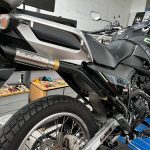 Ponteira de escapamento inox e coletor intermediário com abafador Yamaha Crosser 150