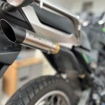 Ponteira de escapamento inox e coletor intermediário com abafador Yamaha Crosser 150