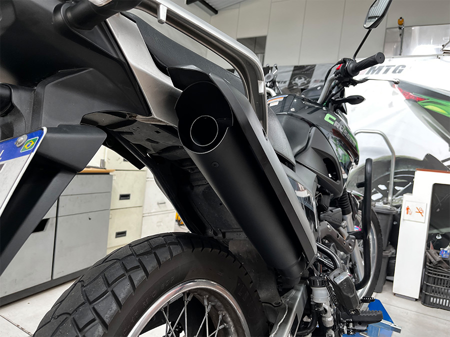 Ponteira de escapamento ronco grave Yamaha Crosser 2023
