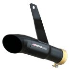 Ponteira preta curva com abafador Diavel