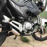 Escapamento com ponteira inox com abafador Yamaha Factor 125