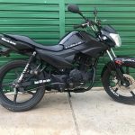 Escapamento com ponteira inox com abafador Yamaha Fazer 150