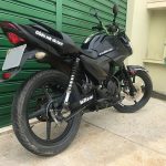 Escapamento com ponteira inox com abafador Yamaha Fazer 150