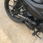 Escapamento com ponteira inox com abafador Yamaha Fazer 150