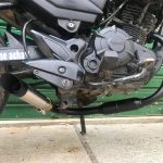 Escapamento com ponteira inox com abafador Yamaha Fazer 150
