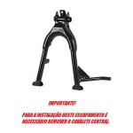 Escapamento com ponteira inox com abafador Yamaha Fazer 150