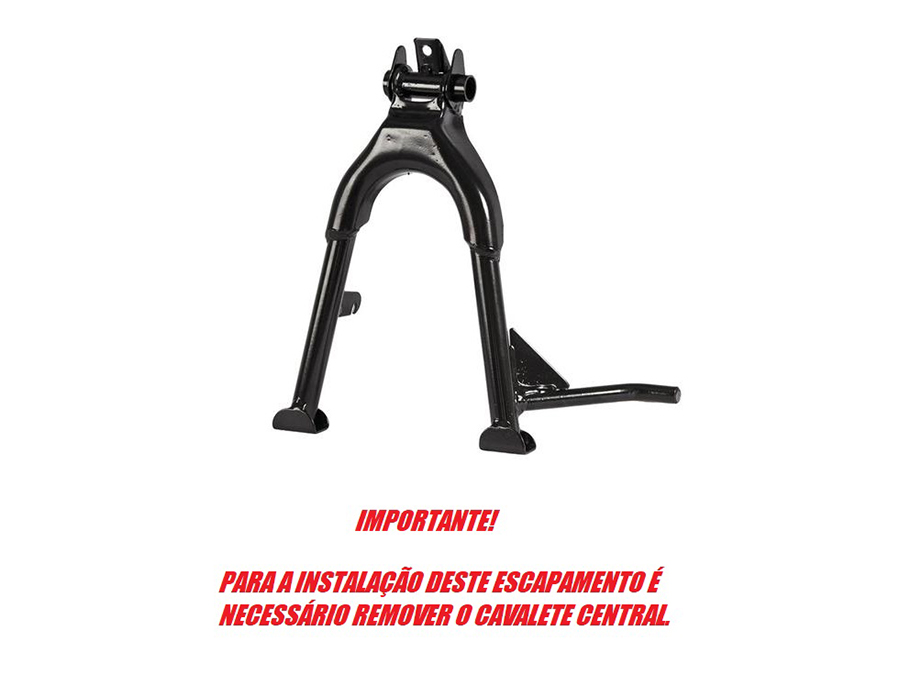 Escapamento com ponteira inox com abafador Yamaha Fazer 250 FZ25 (2006 a 2009)