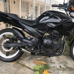 Escapamento com ponteira inox com abafador Yamaha Fazer 250 FZ25 (2011 a 2016)