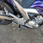 Escapamento com ponteira inox com abafador Yamaha Fazer 250 FZ25 (2011 a 2016)