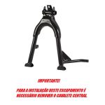Escapamento com ponteira inox com abafador Yamaha Fazer 250 FZ25 (2011 a 2016)