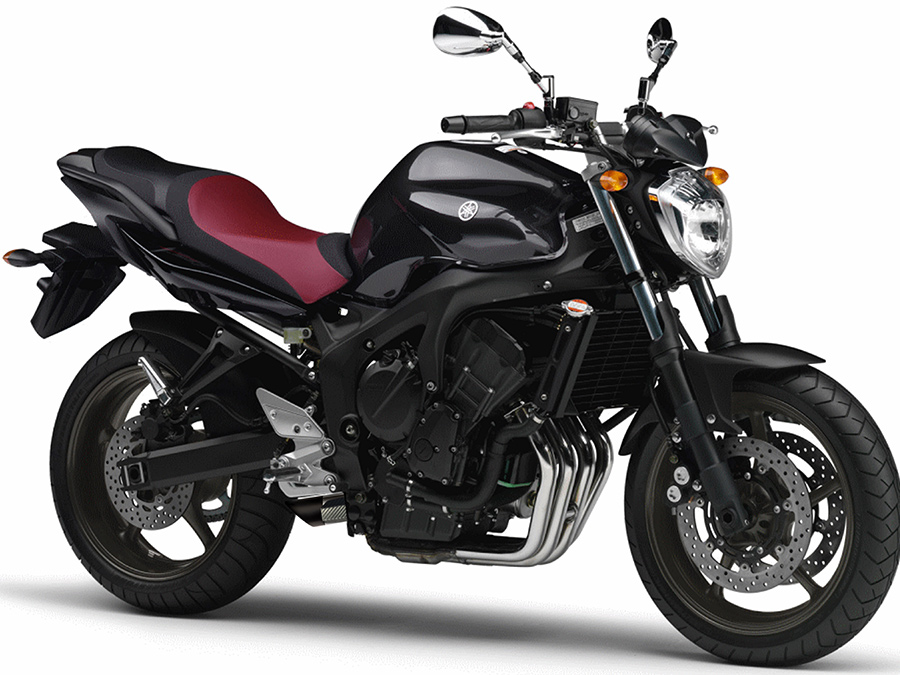 Ponteira de escapamento inox com abafador e escudo Yamaha FZ6