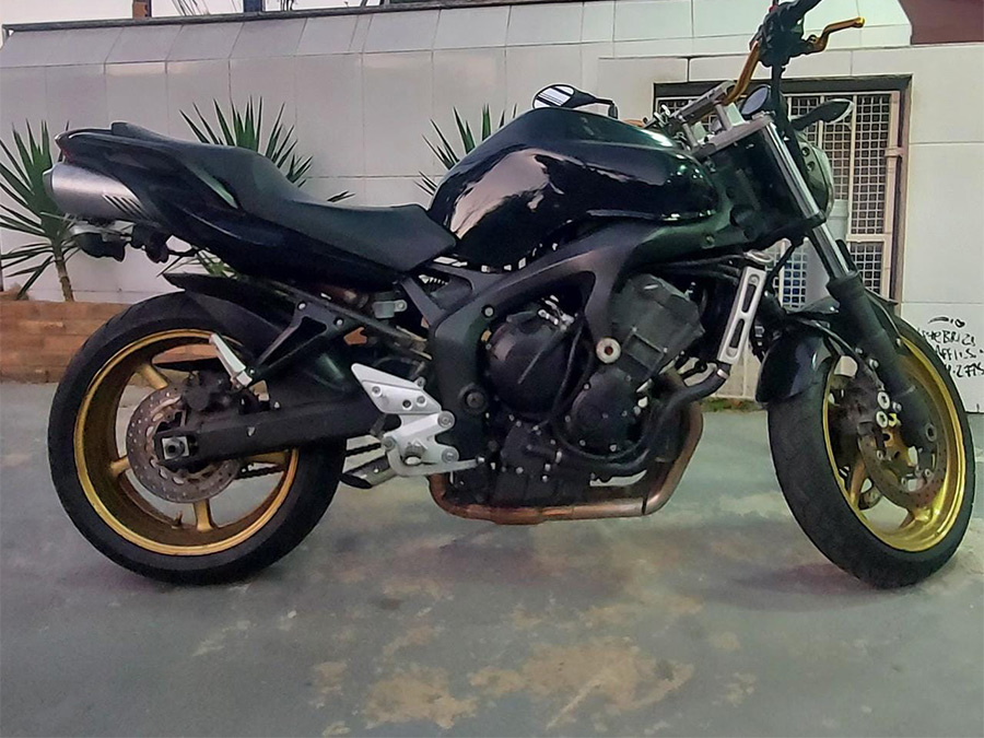 Ponteira de escapamento inox direta Yamaha FZ6