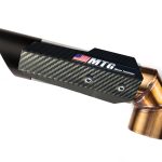 Ponteira de escapamento inox com abafador e escudo Yamaha FZ6 S