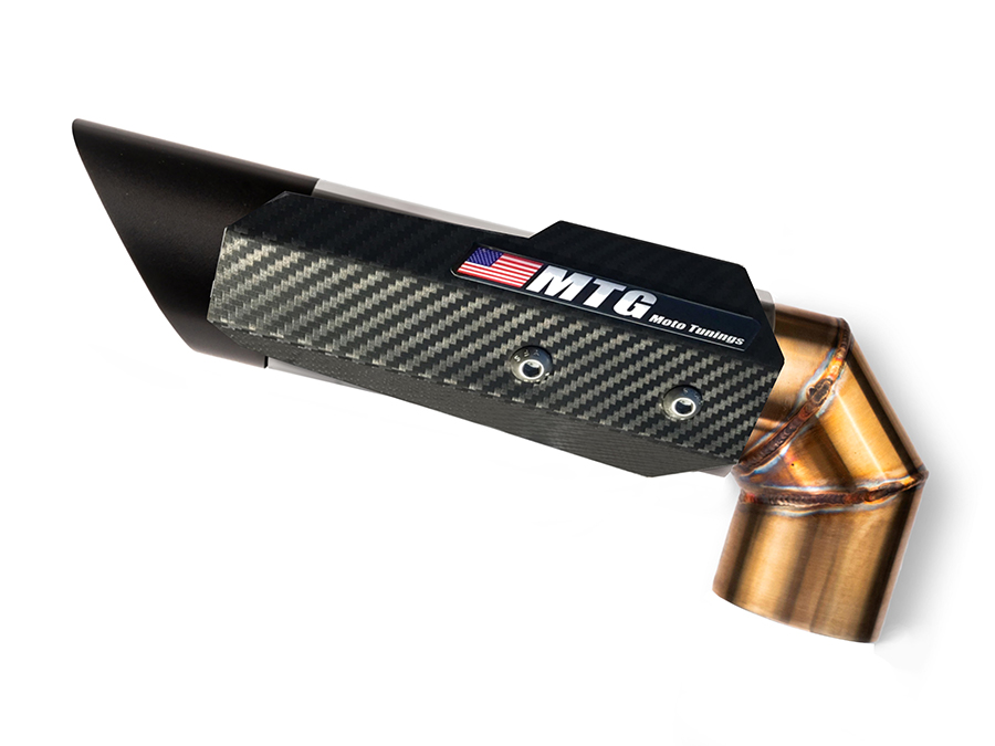 Ponteira de escapamento inox com abafador e escudo Yamaha FZ6 S