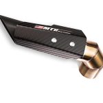 Ponteira de escapamento inox com abafador e escudo Yamaha FZ6 S