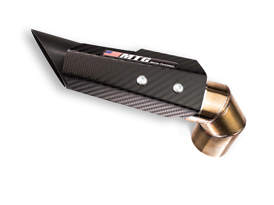 Ponteira de escapamento inox com abafador e escudo Yamaha FZ6 S