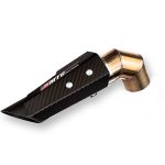 Ponteira de escapamento inox com abafador e escudo Yamaha FZ6 S